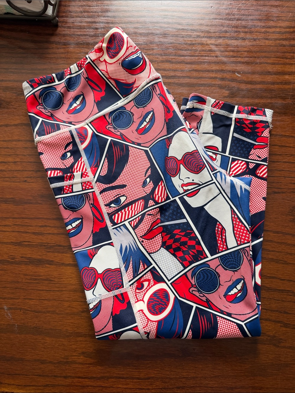 Constantly Varied Gear Women's Pop Art Capris - Red, Blue, White